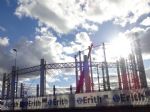 Salford iconic gas holders being demolished